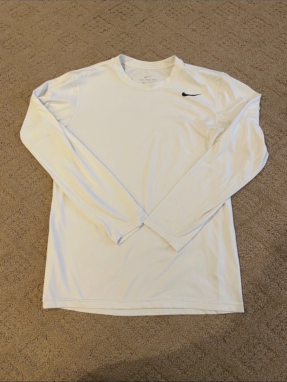Nike Men's Long-Sleeve Dri-FIT Crew Shirt - White